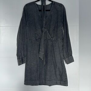 WHO WHAT WEAR dark denim dress